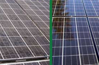 solar panel before and after